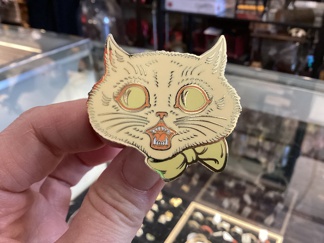 Feisty Cat Enamel Pin
